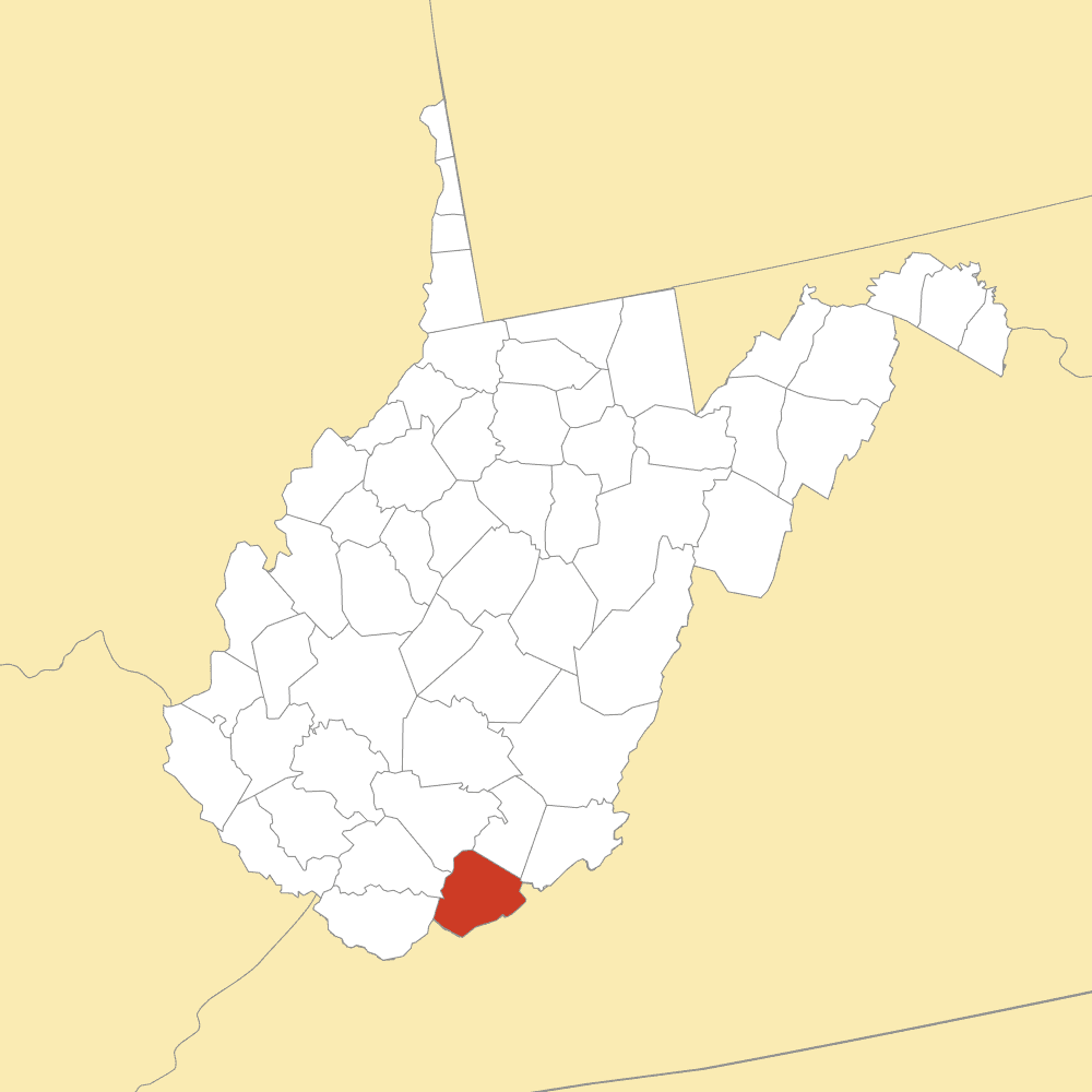 Mercer County map
