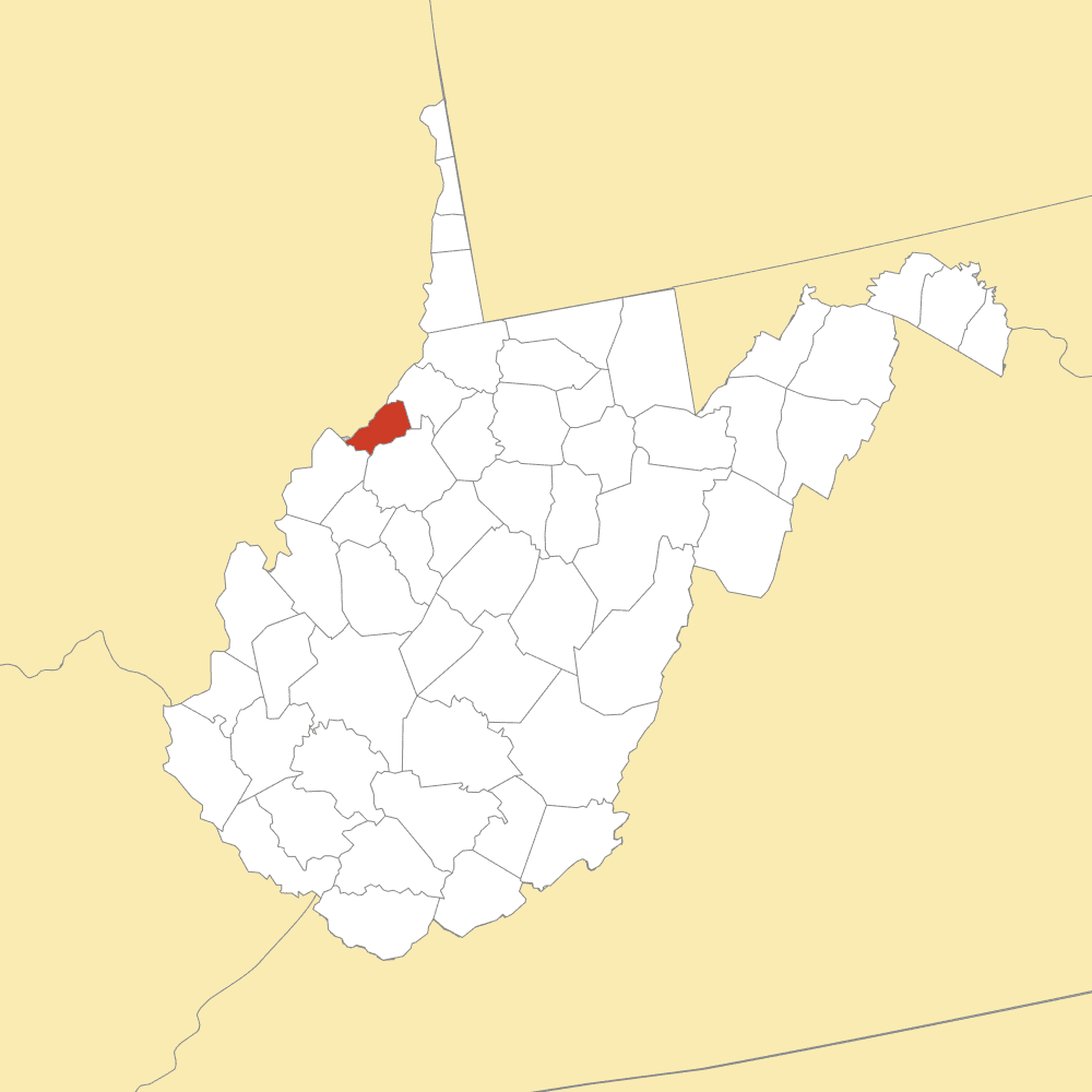 Pleasants County map