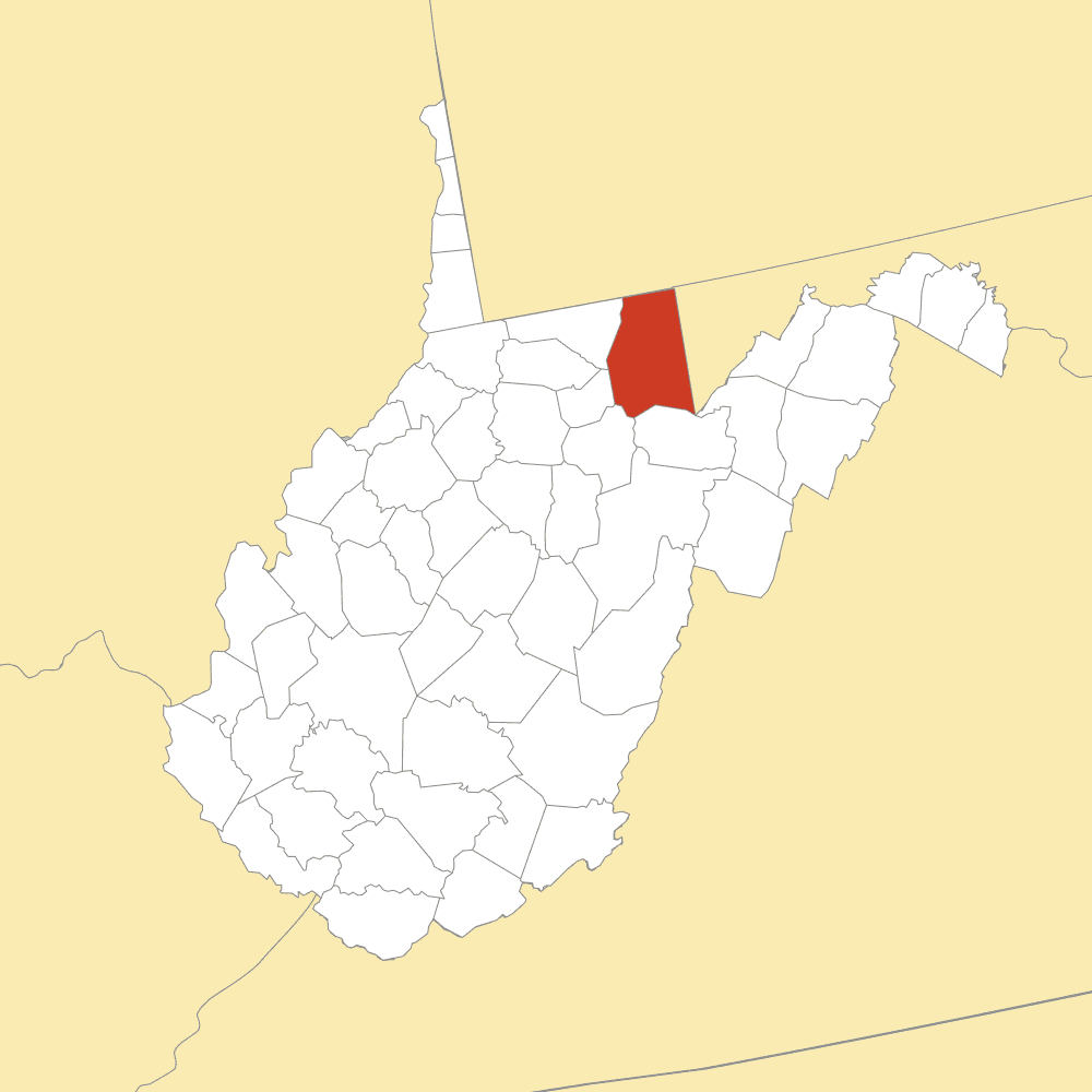 Preston County map