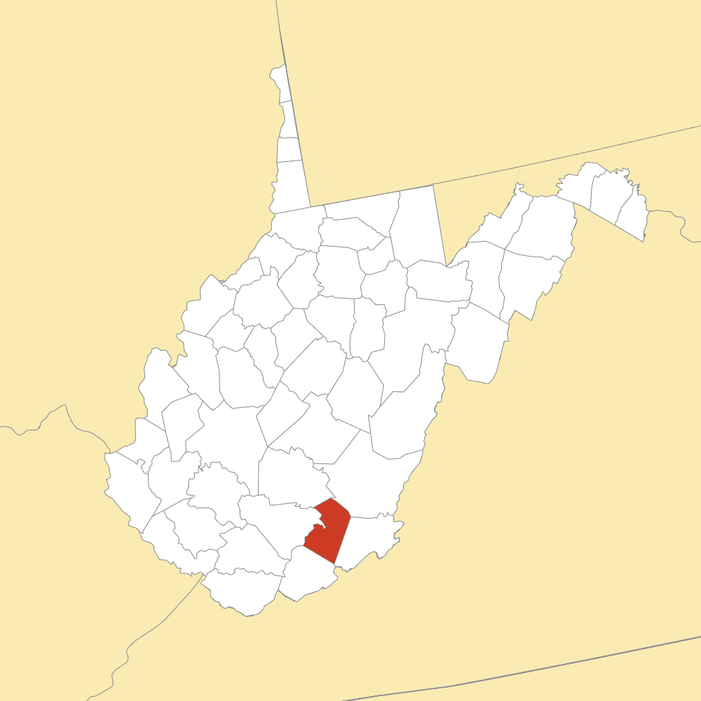 Summers County map